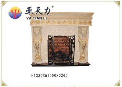 New Lion Stone Fire Place