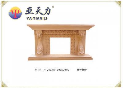 Rolling Leaf Stone Fireplace