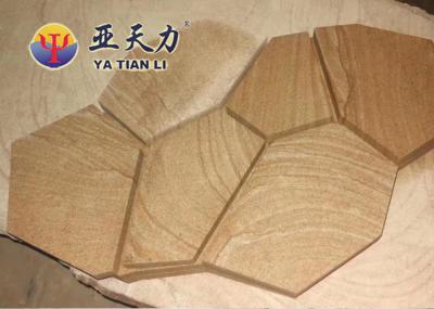 Sandstone Landscaping Paving Stone Cladding Tiles Mosaic Style For Garden Flooring