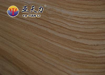 Shanxi Wood Straight Grain Sandstone, Polished Surface