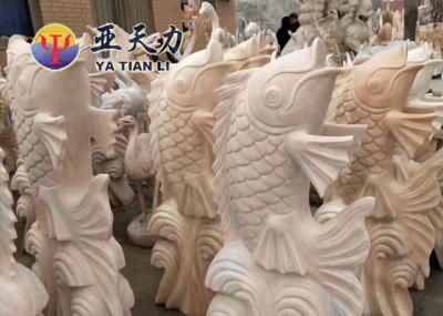 Stone Animal Sculpture Carp Fish